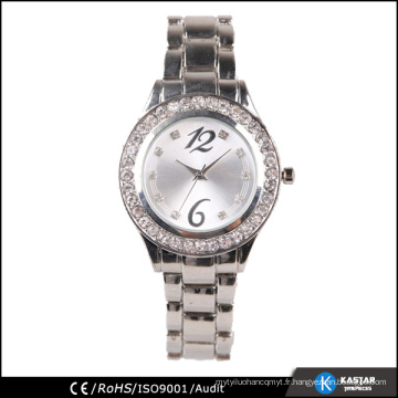 Montre en gros bracelet en diamant, bracelet en diamant, montre japonaise pc21